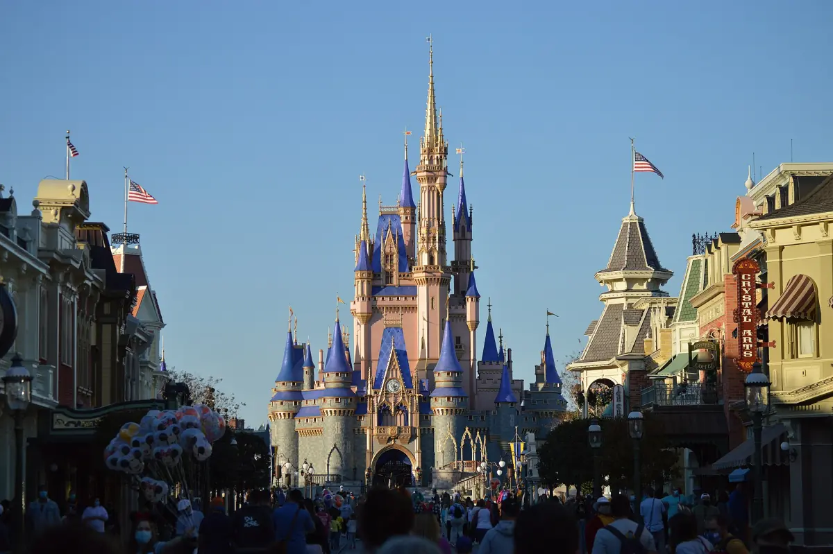 Cinderella Castle at the end of Main Street